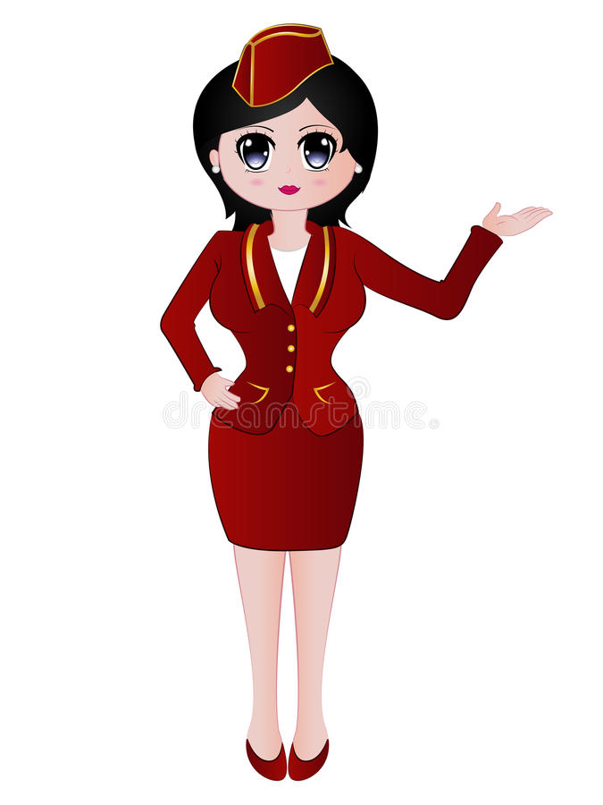 Air Hostess Clipart.