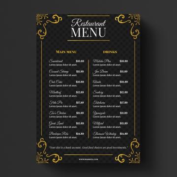 Restaurant Menu Png, Vector, PSD, and Clipart With.