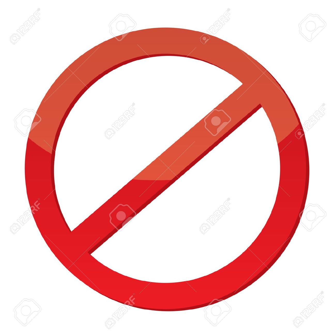 Restriction sign clipart.