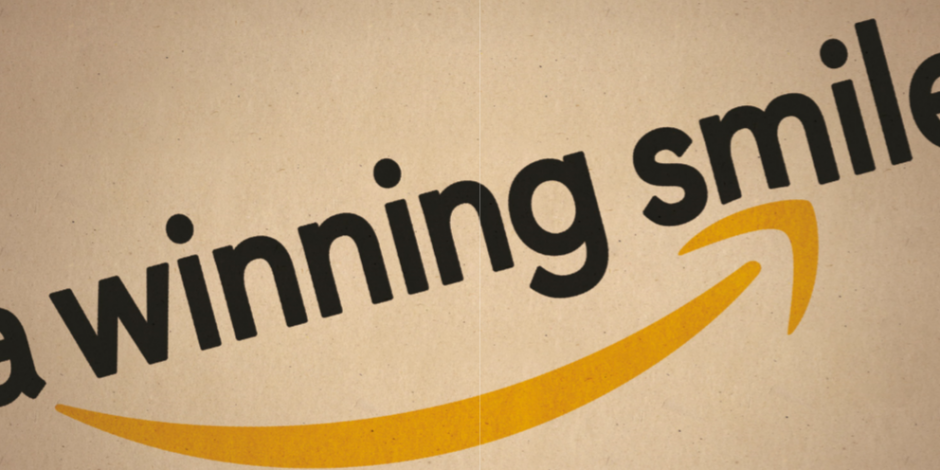 Amazon: a look at the logo fronting the world\'s biggest.
