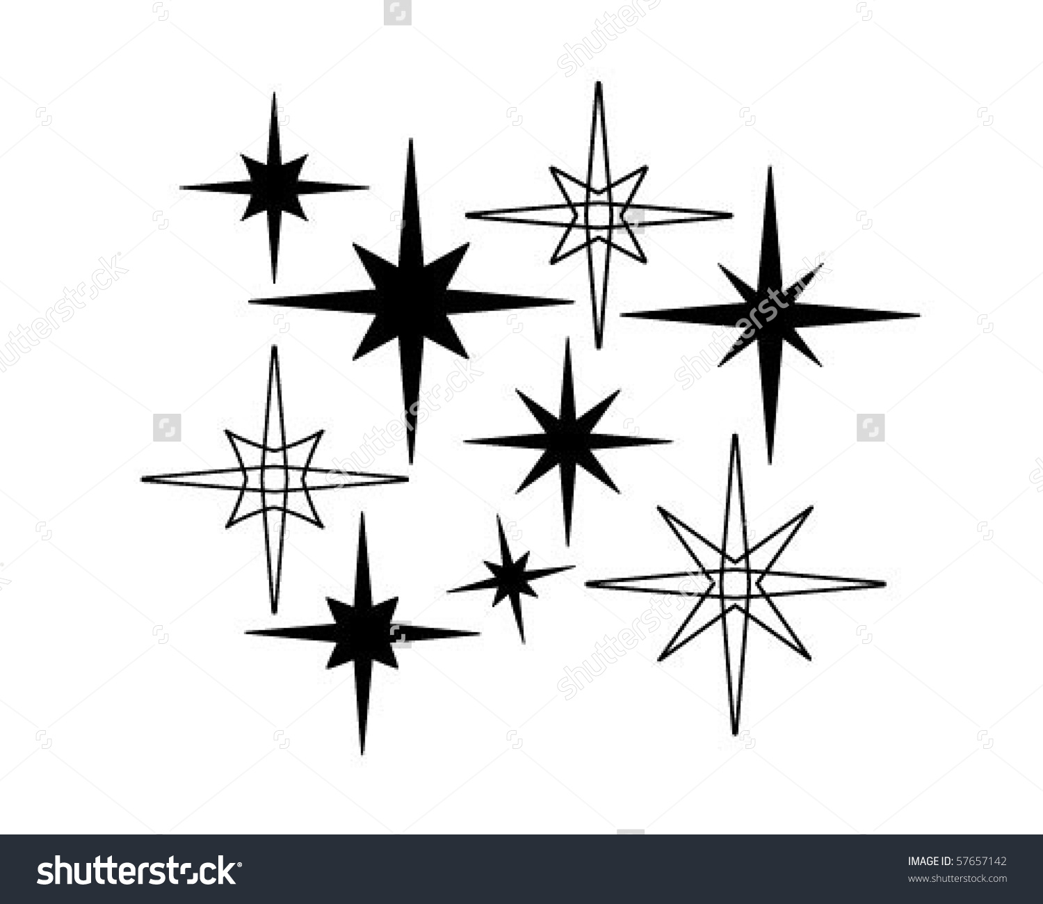 Retro star clipart 20 free Cliparts | Download images on Clipground 2024