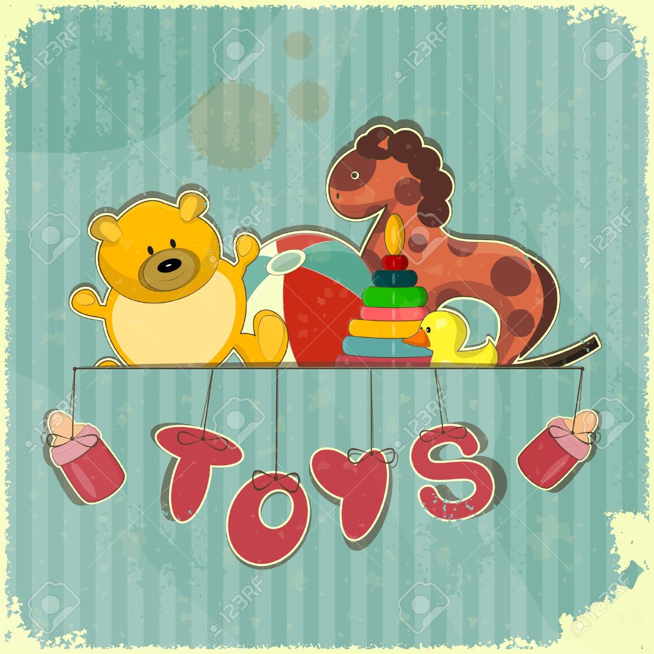38,423 Vintage Toys Stock Vector Illustration And Royalty Free.