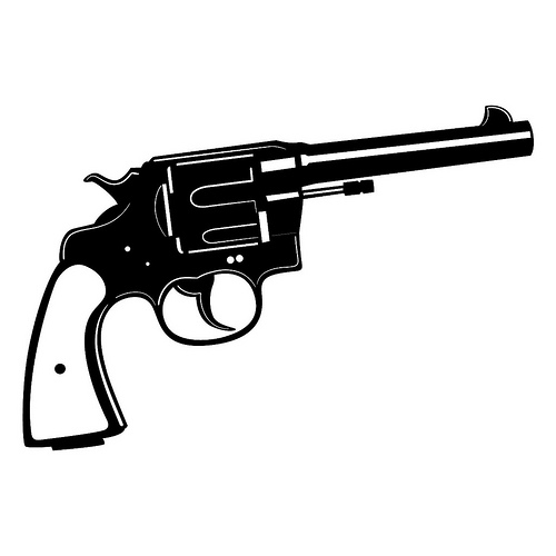Revolver Pistol Clipart.