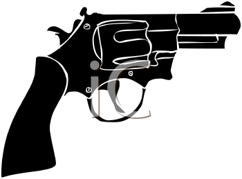 Pistol Silhouette Clipart.