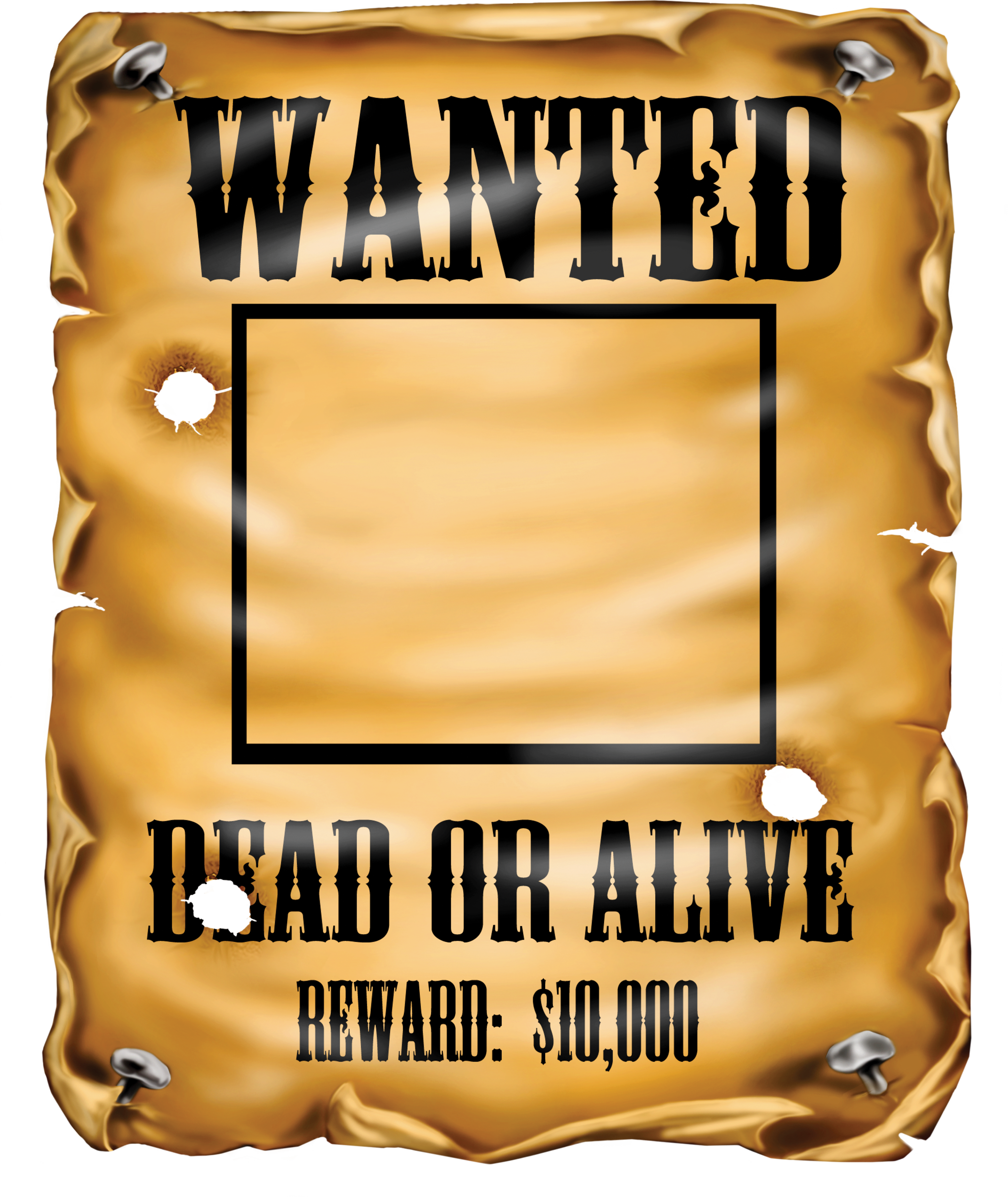 Most Wanted Poster Clipart.