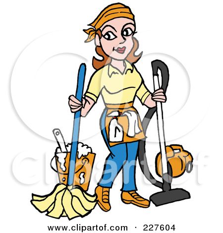 School Janitor Clip Art.