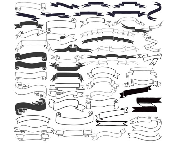 Black Ribbon Banner Clipart (95+ images in Collection) Page 2.