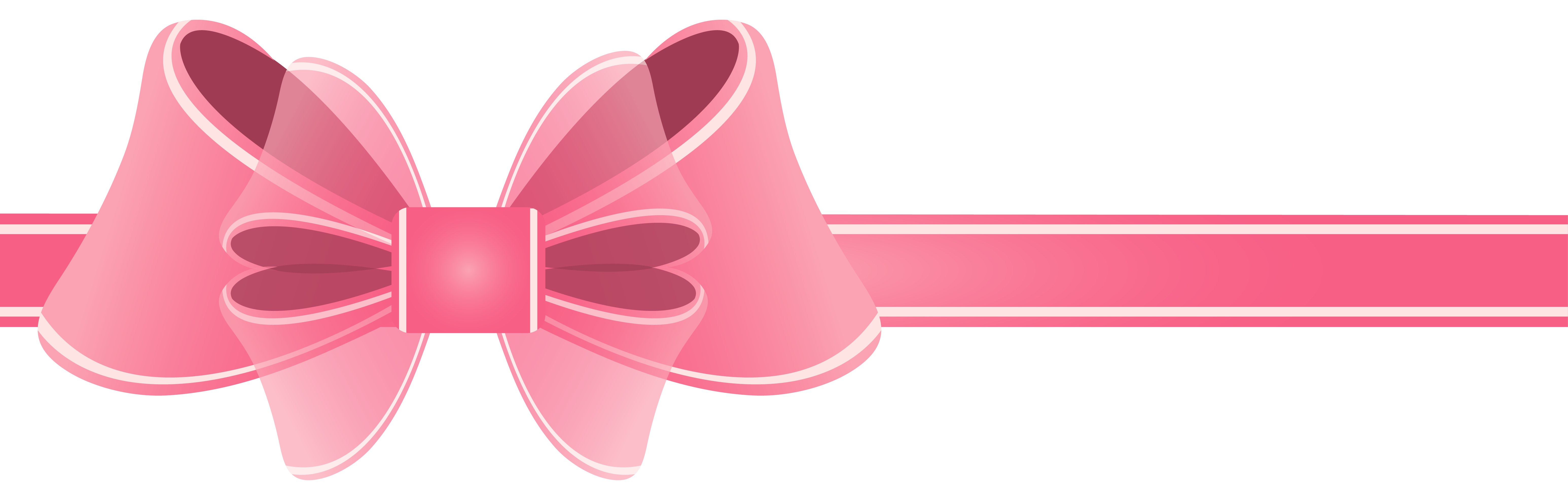 Pink Ribbon PNG Clipart Picture.