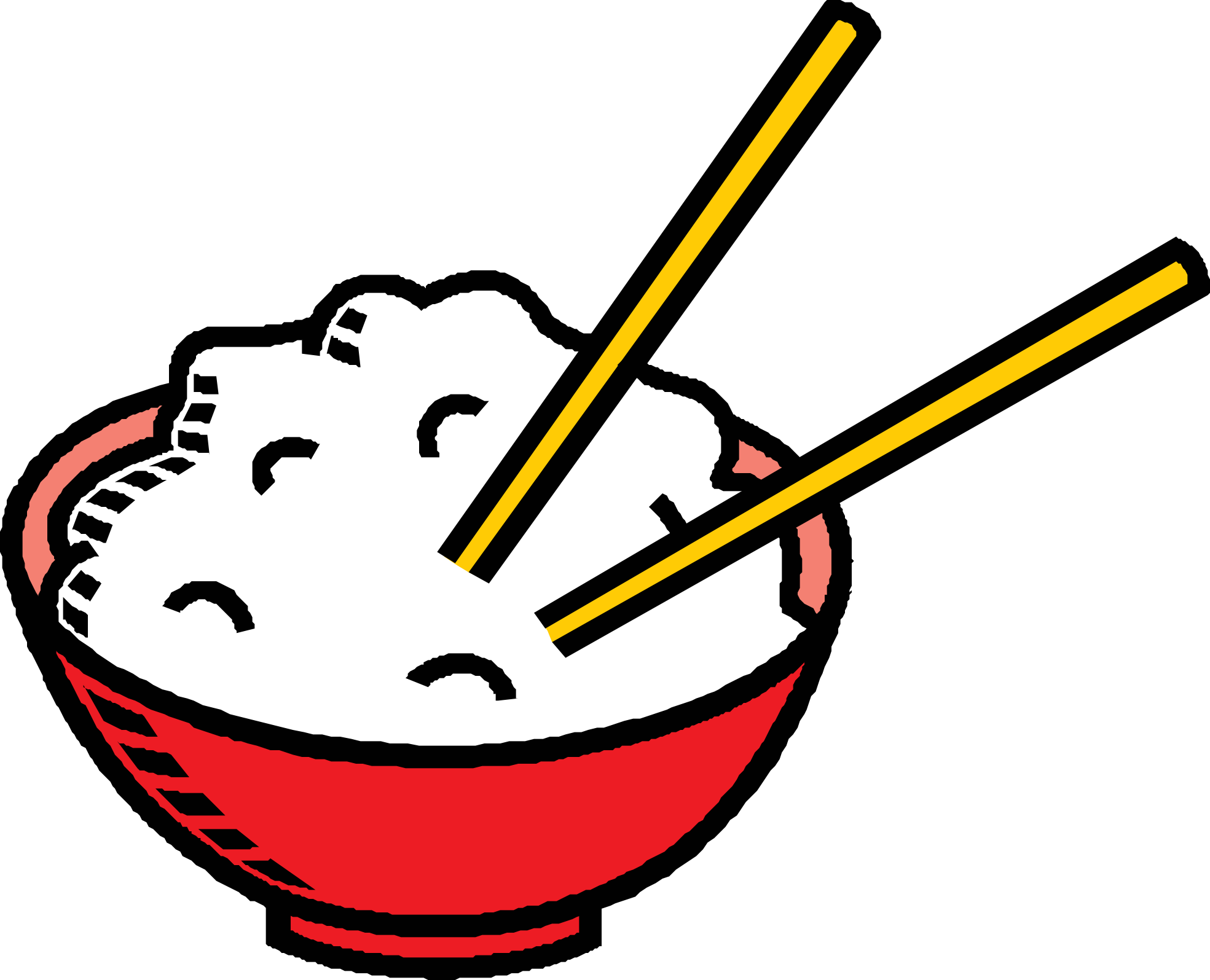 Rice bowl clipart.