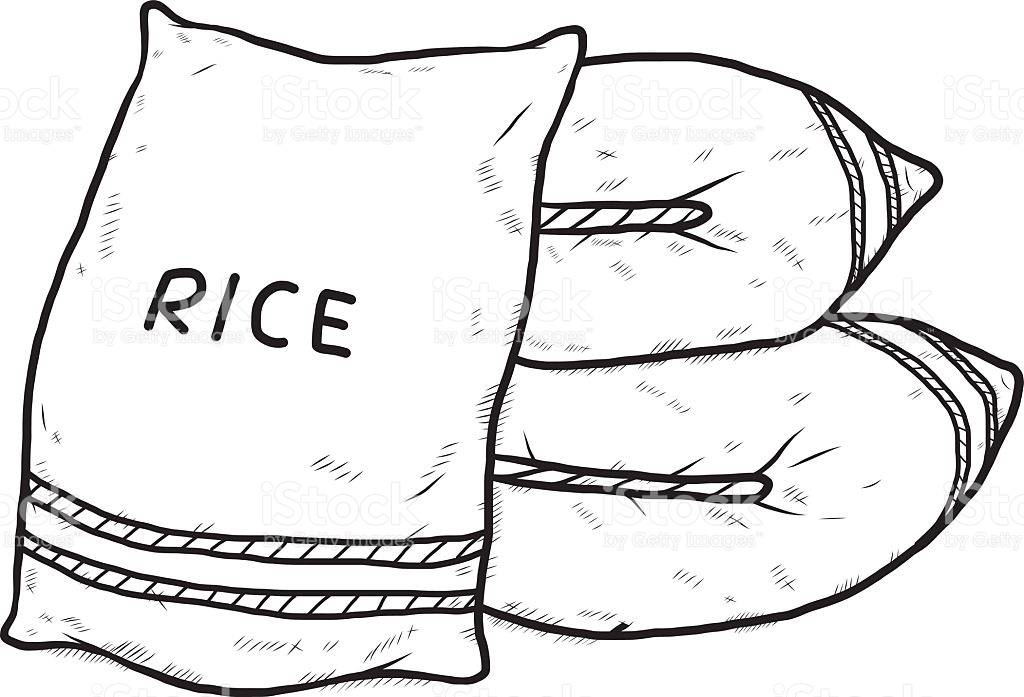 Rice Clipart Black And White.