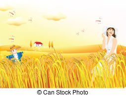 Rice fields Illustrations and Clipart. 458 Rice fields royalty.