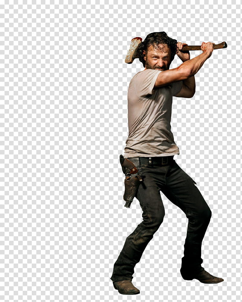 The Walking Dead , Walking Dead Rick Grimes transparent.