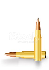 Rifle Bullet Clipart Image.