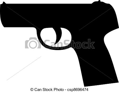EPS Vector of vector gun silhouette csp8696474.