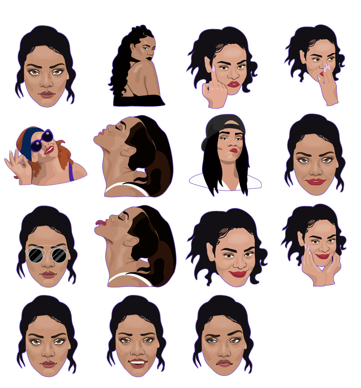 82+ Rihanna Clipart.