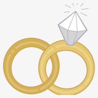Free Interlocking Wedding Rings Clip Art with No Background.