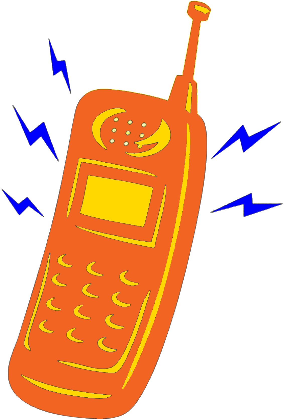 Cell Phone Ringing Clipart.