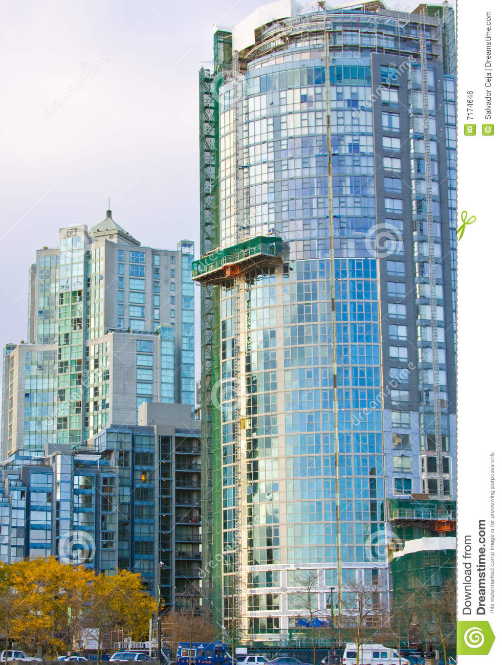 High Rise Glass Tower Royalty Free Stock Image.