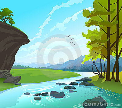 River Stock Illustrations.