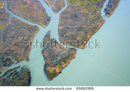 River Delta Stock Images, Royalty.