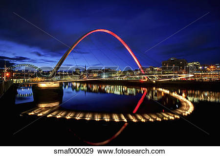 Stock Photograph of United Kingdom, England, Newcastle, View of.