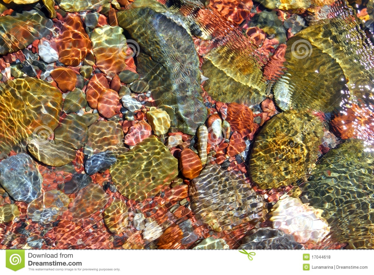 Stream With Rocks Clipart.