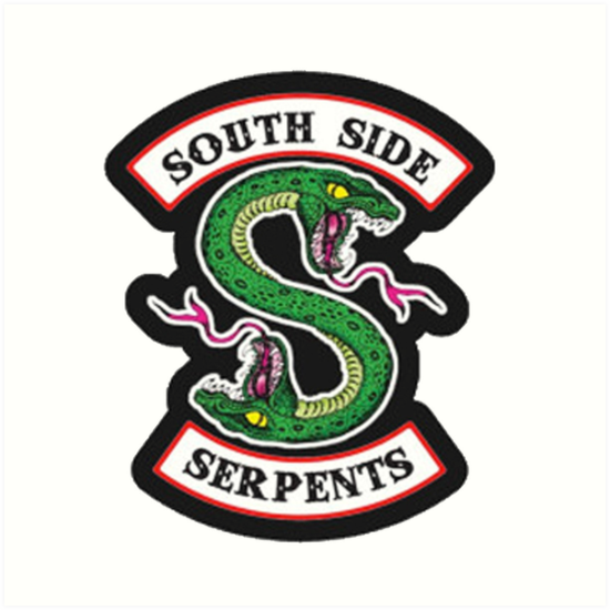 \'Southside Serpent Riverdale\' Art Print by franorton.