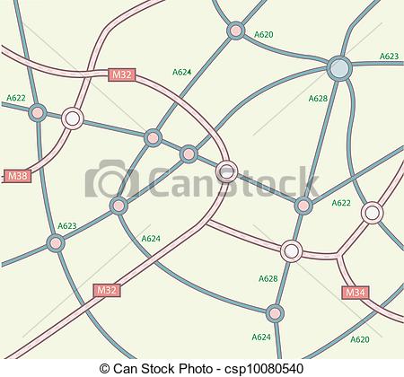 Road Network Clipart.