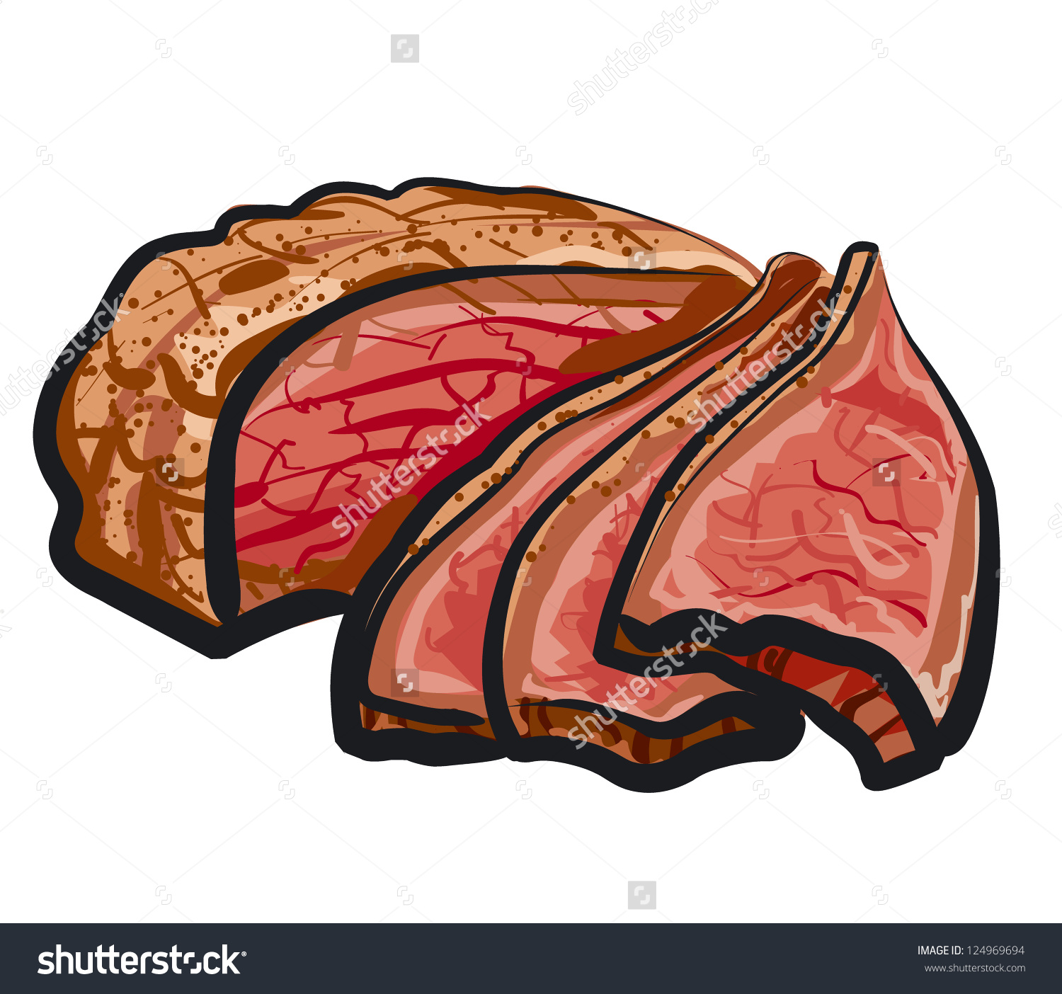 Roast Beef Clip Art.