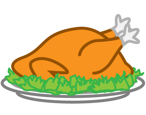 Roasted Chicken Clipart.