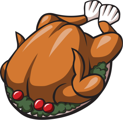 Roasted chicken clipart.