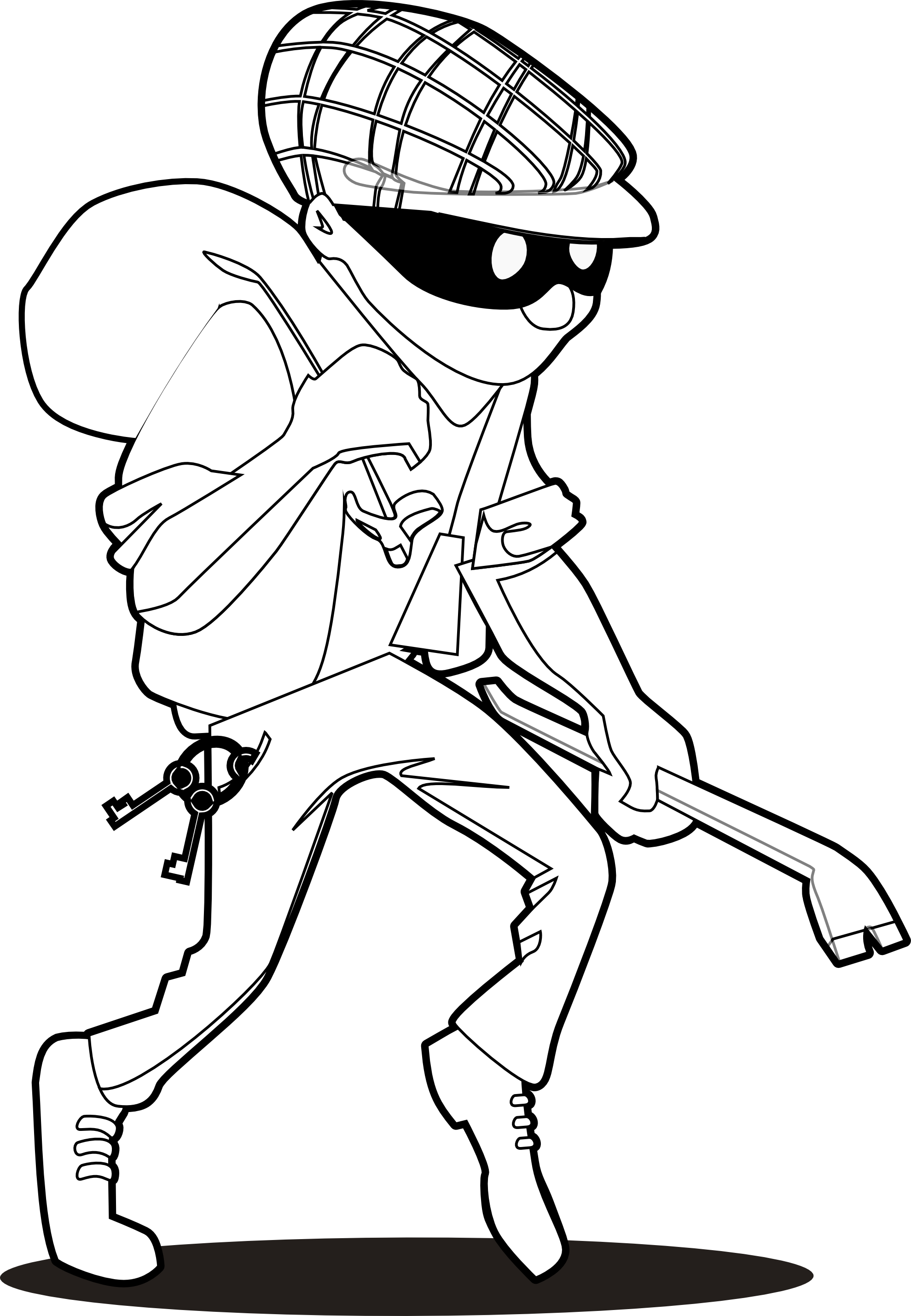 Free Robber Clipart Black And White, Download Free Clip Art.