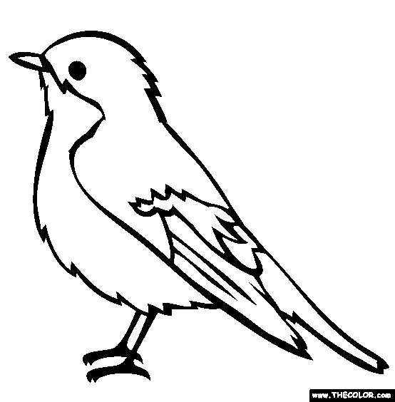 bird coloring page. others at this site.