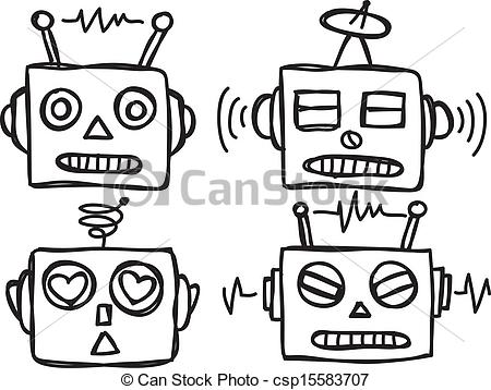 Robot face clipart 1 » Clipart Station.