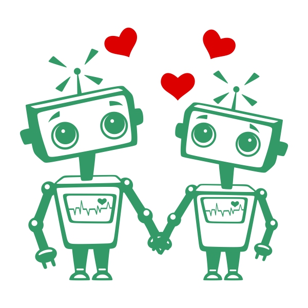 Love Robot Clipart.