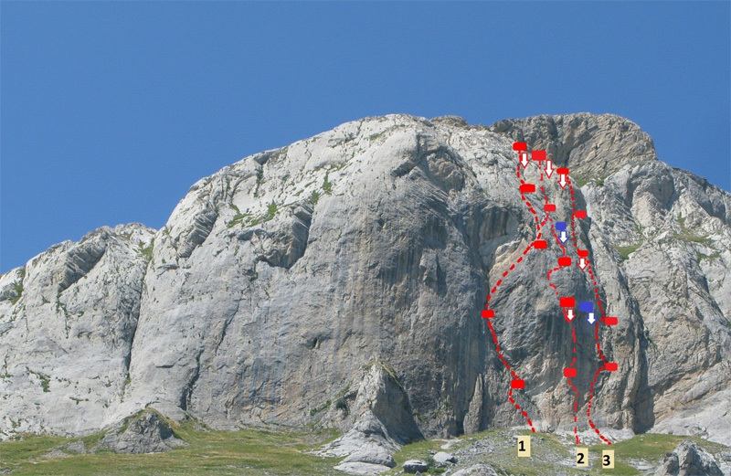 Rock climbing on Mongioie and Rocca dei Campanili, Italy.