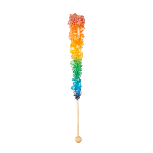 Let\'s Stick Together Rainbow Rock Candy.