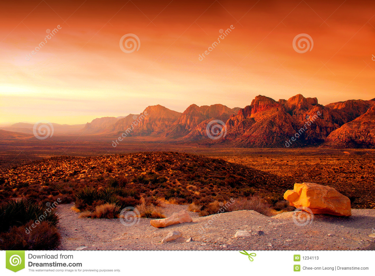 Red Rock Canyon, Nevada Stock Photos.