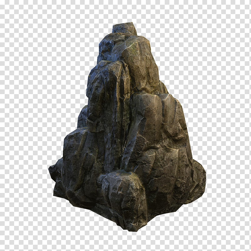 Rock Collection , gray rock formation illustration.