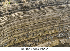 Pictures of Sedimentary Rock (Pyroclastic deposit) at Suwolbong.