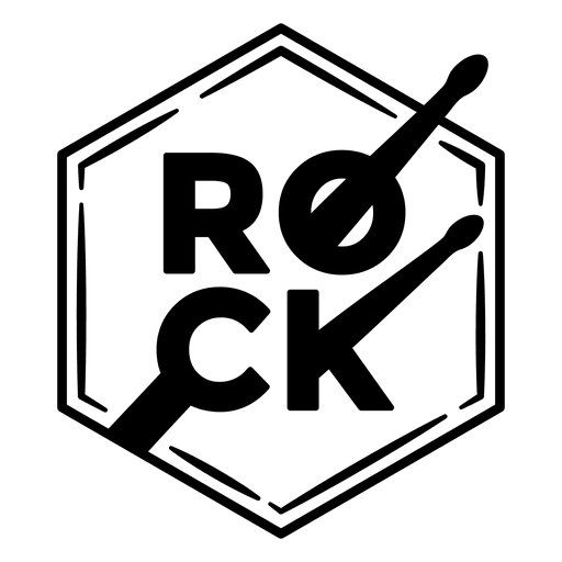 Rock music logo.