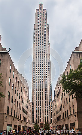 Rockefeller Center New York Editorial Image.
