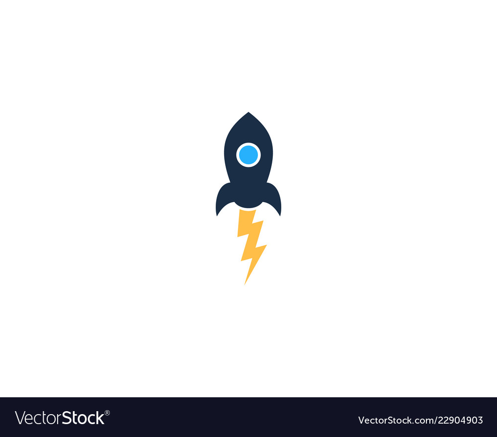 Rocket power logo icon design.