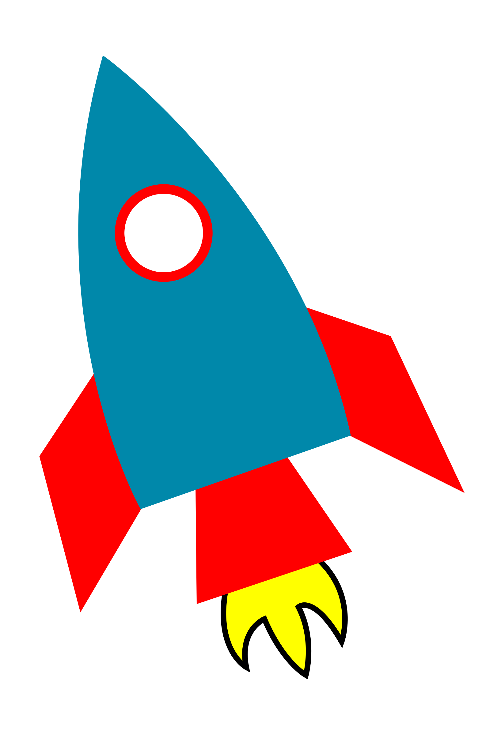 Space rocket clip art.