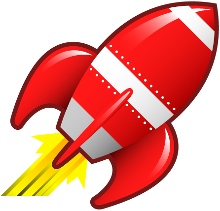 Cartoon Rocket Ship.