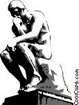 Rodin The Thinker Clipart.