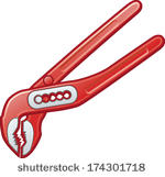 Pipe Wrench Free Vector Art.