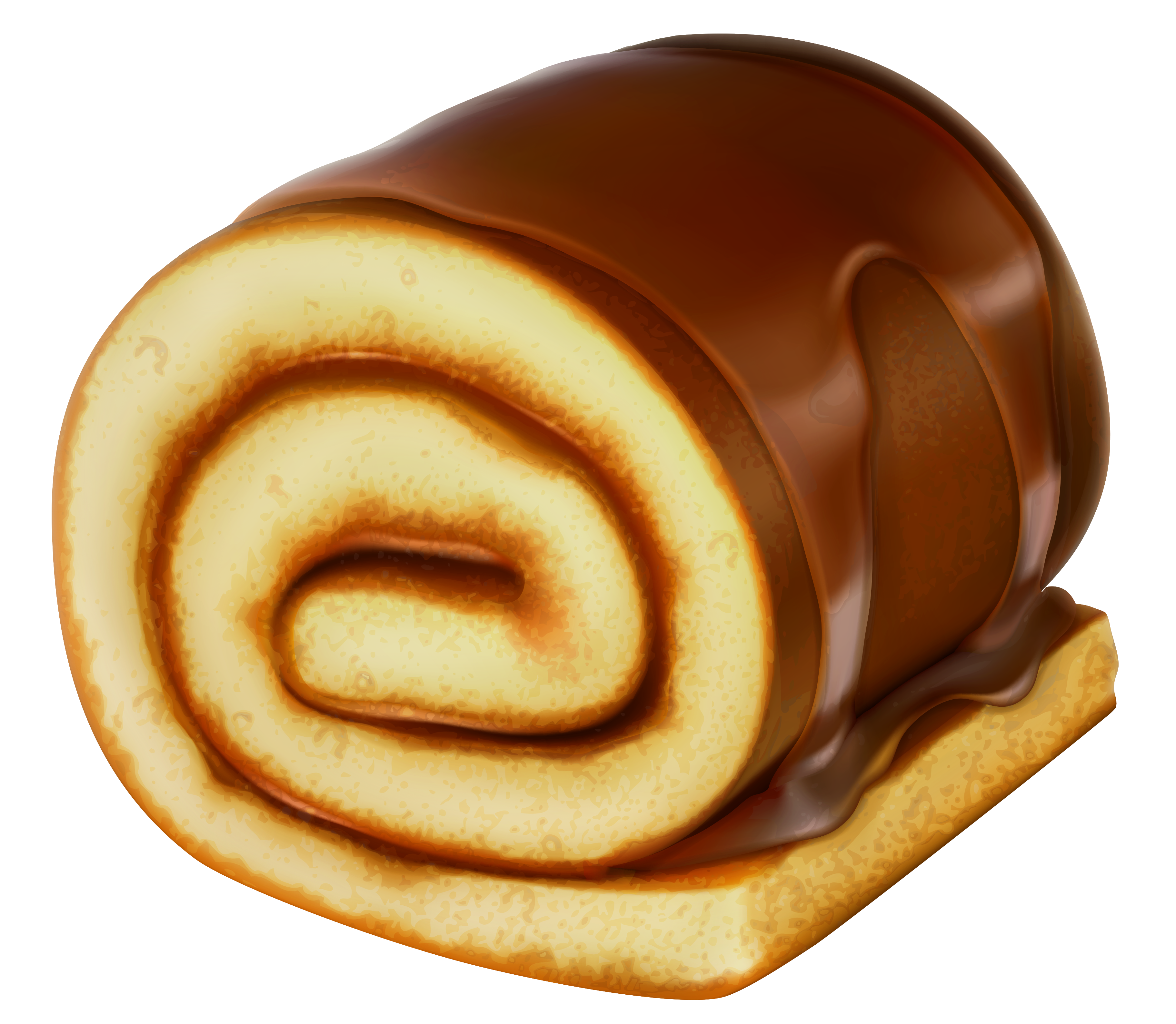 Chocolate Cake Roll PNG Clipart Picture.