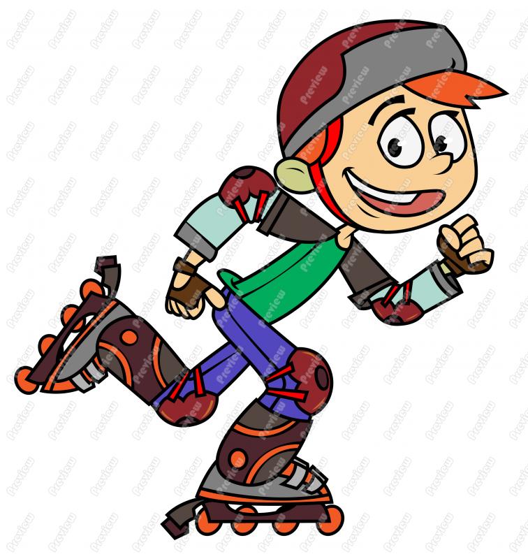 Rollerskating Clipart.