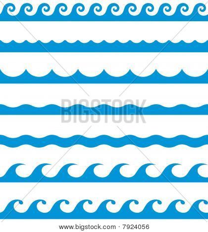 Rolling waves clipart.